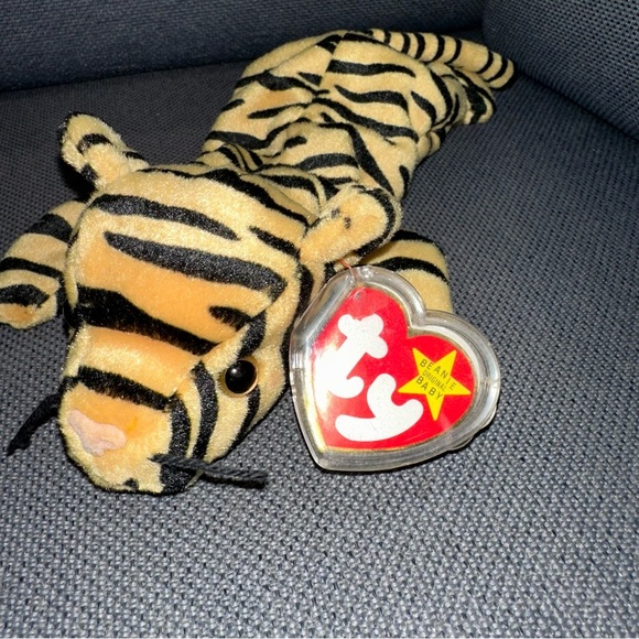 Ty Beanie Baby Tiger Plush - Picture 7 of 10